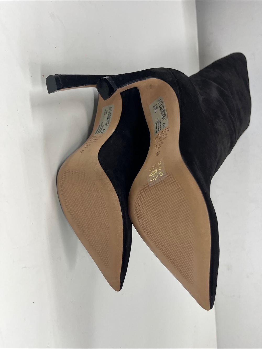 New Schultz Maryana Sculpt Nubuck Boot in Black Suede Size 5.5 - Picture 7 of 10